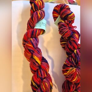 Chenille Yarn-Fiesta Berry  by Frankfort Ave Fibers